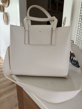 Aallyn Stella Satchel - Cream Leather